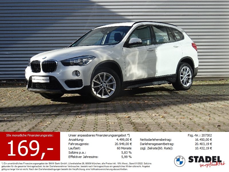 BMW X1 xDrive18d Advantage Navi Parkassist AHK LM SH