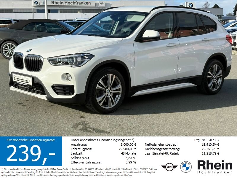 BMW X1 xDrive20d Sport Line LED NAVI AHK RFK LHZ