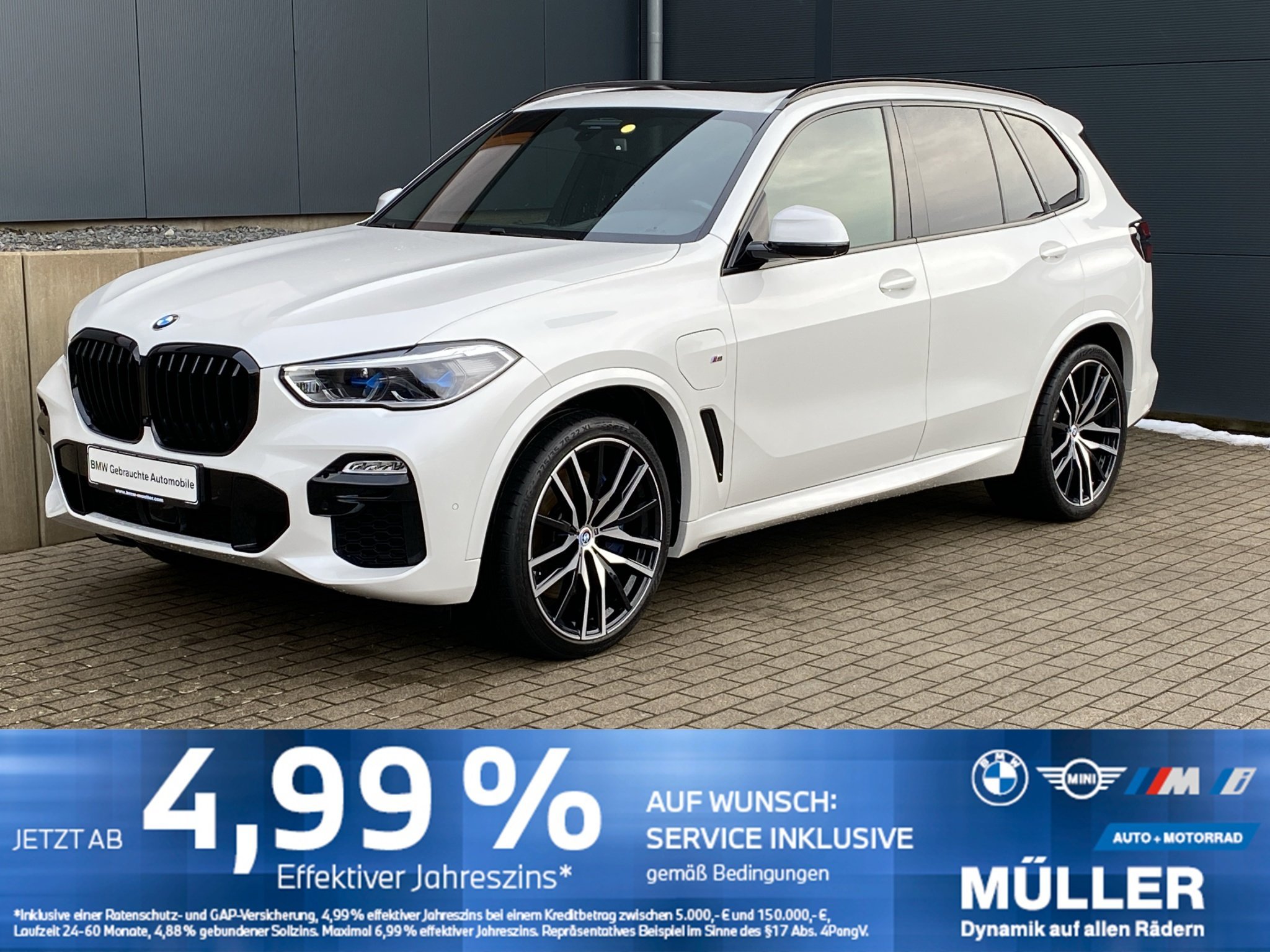 BMW X5 xDrive45e M Sport LASER/LUFT/MASS/B&W/PanSky