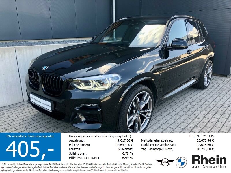 BMW X3 M40d SAG AHK/HUD/LED+/AKUST/MEMO/ROLLO/CAM