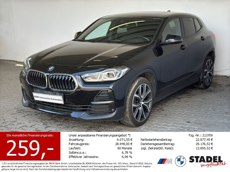 BMW X2 xDrive25d Navi.LED.ACC.AHK.Pano.R&uuml;Kam.DAB.SHZ