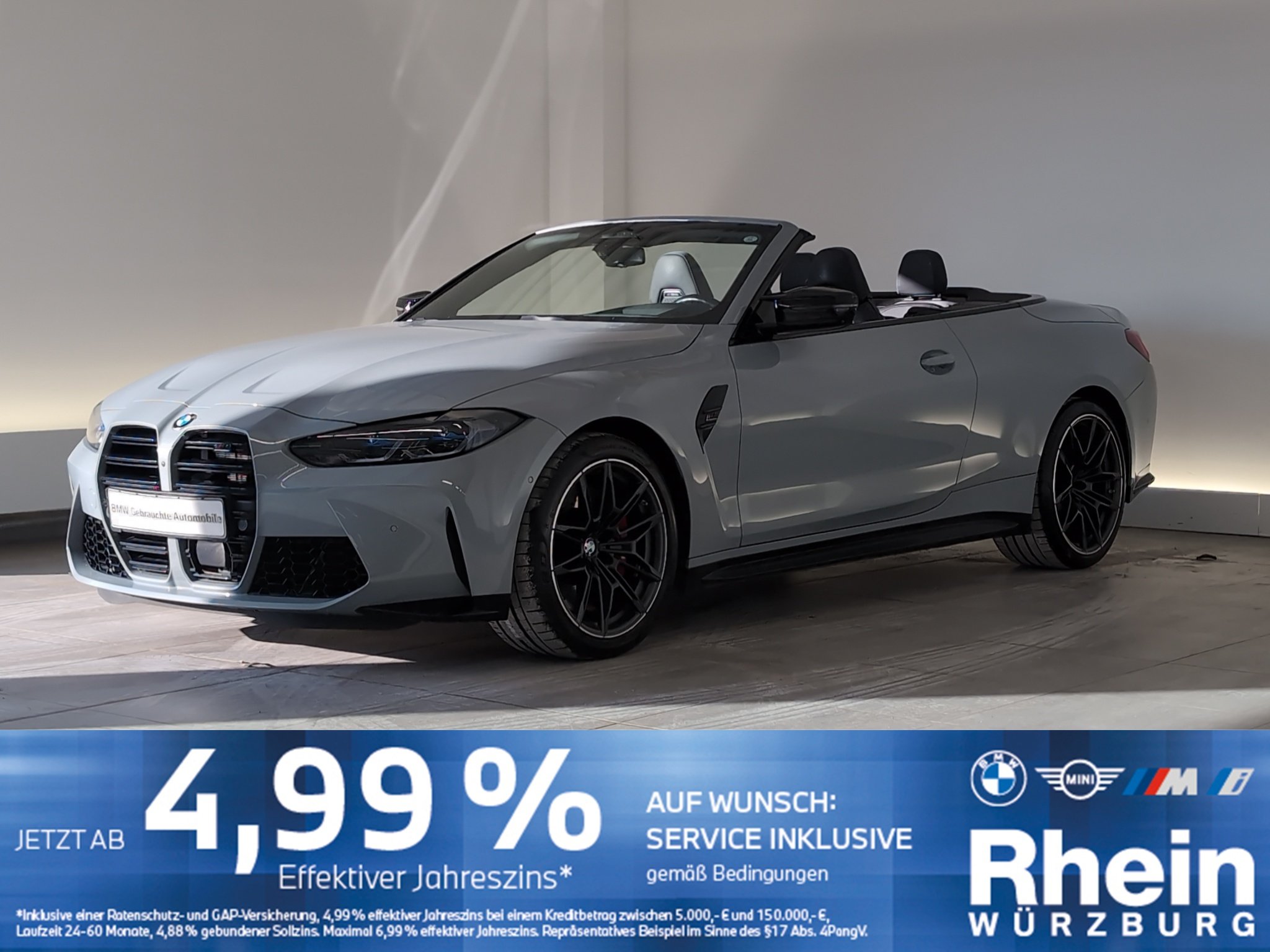 BMW M4 Competition xDrive Cabrio Navi/Laser/HarmKar