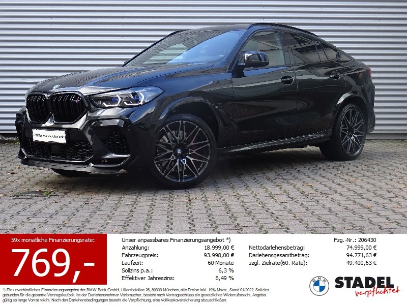 BMW X6 M Competition Drivers Package Sky-Lounge B&W