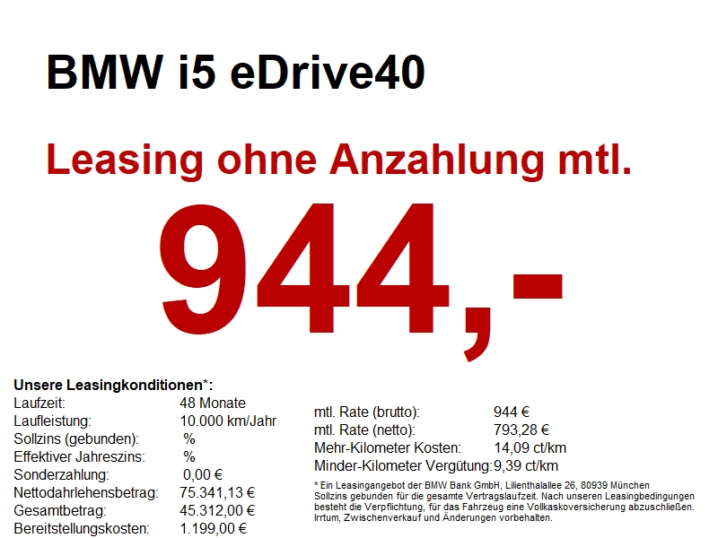 BMW i5 eDrive40 M Sportpaket