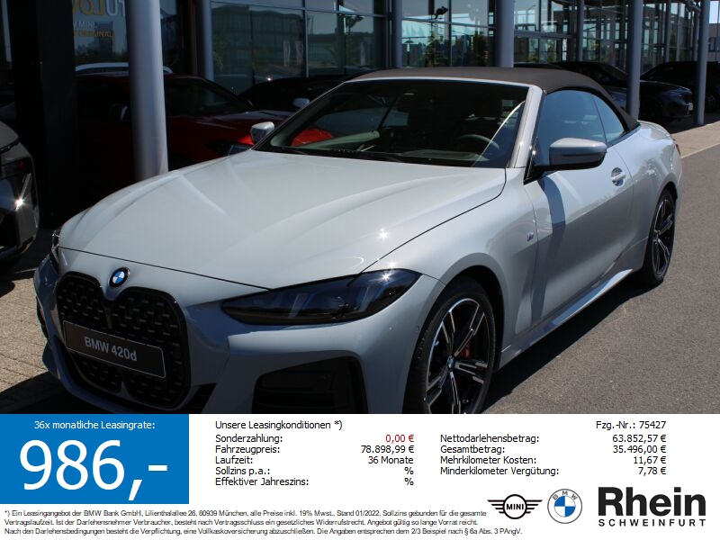 BMW 420d Cabrio M Sportpaket