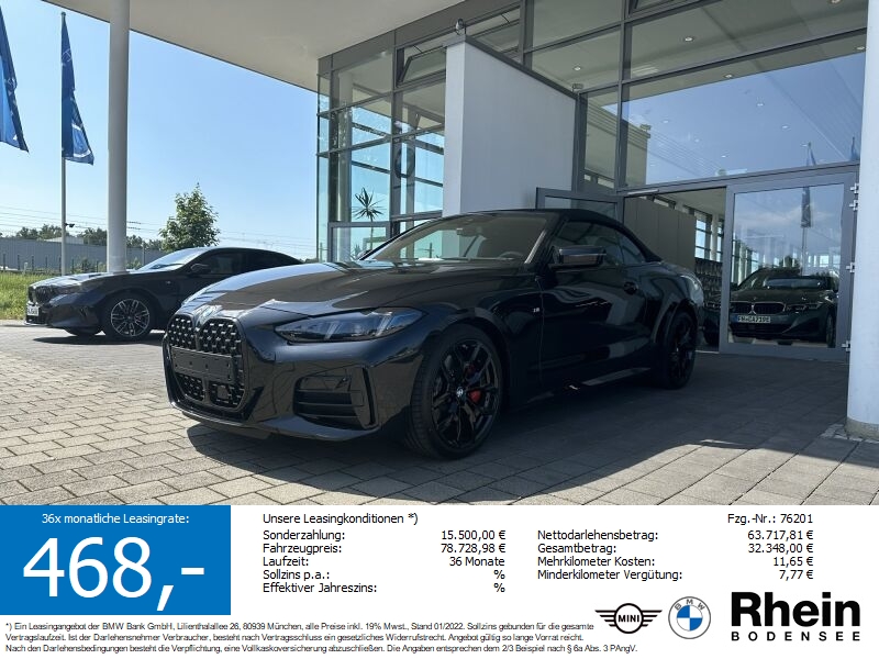 BMW 420i Cabrio M Sportpaket   Jahresstart-Aktion