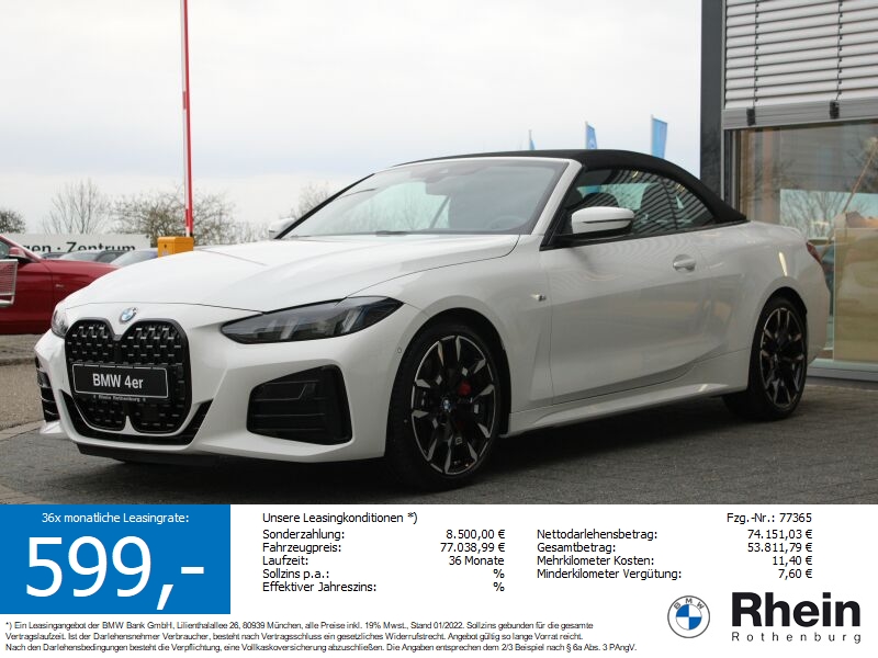 BMW 420i Cabrio M Sportpaket  Trau dich  der passt