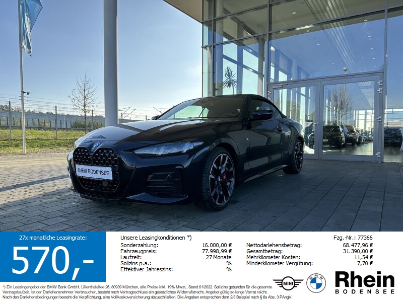 BMW 420i Cabrio M Sportpaket  einmalige Konditionen