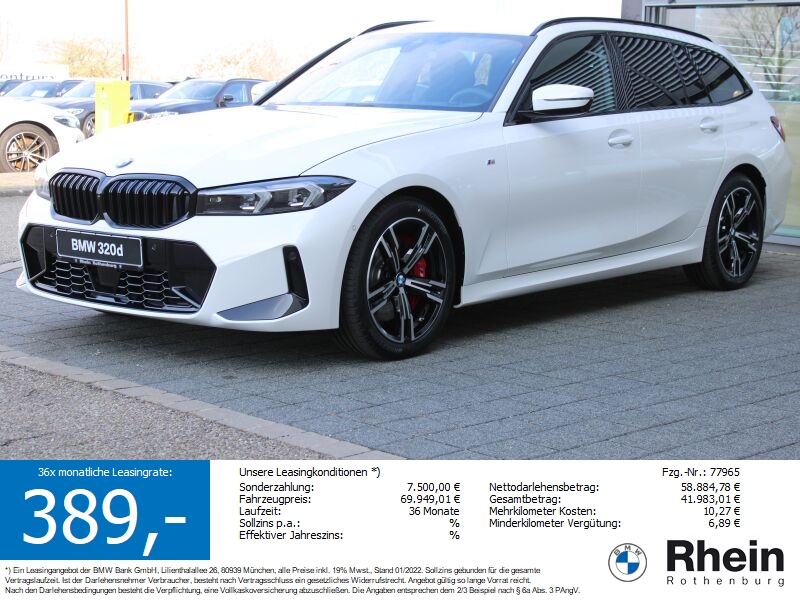 BMW 320d Touring M Sport vorverkaufter Vorführwagen