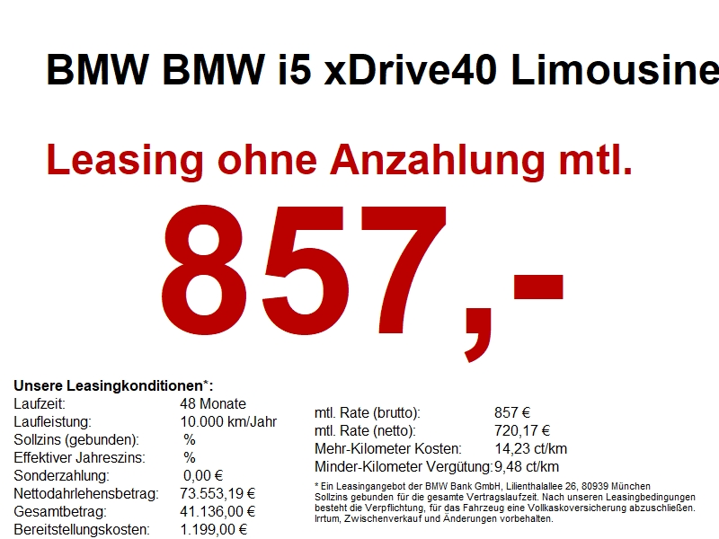BMW i5 xDrive40 Limousine M Sportpaket