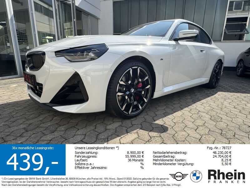 BMW 220i Coup M Sportpaket Pro Navi. RFK. HiFi uvm
